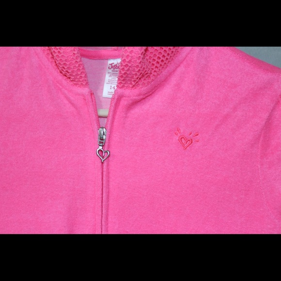 Justice Pink Girls Swimsuit Cover Sz 14 - Picture 3 of 5